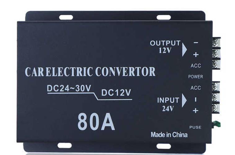 Convertor auto 80A tensiune 24v la 12v
